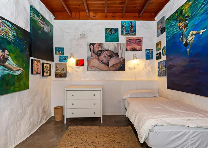 בית נופש Bohemian Art House - 2br In Yaiza & Garden *